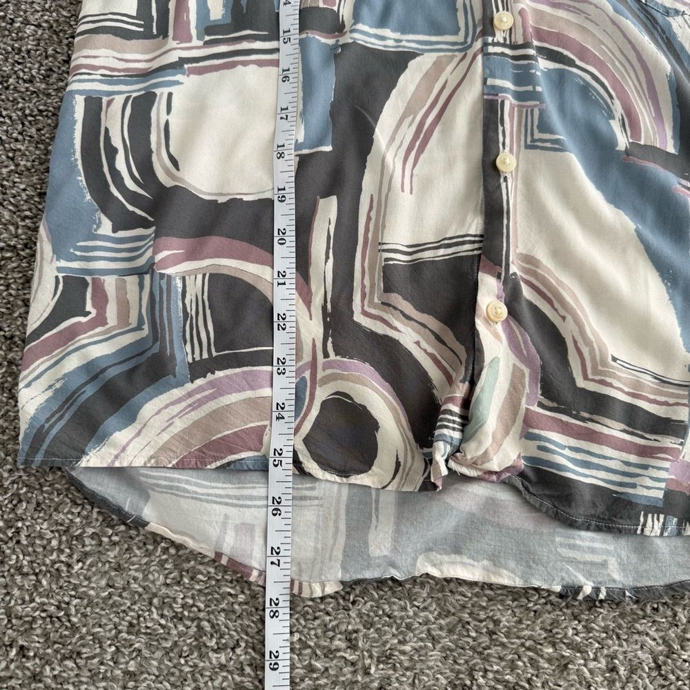 ZARA | Abstract Patterned Button Down Blouse - Size Small - Picture 11 of 11